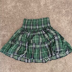 j. Marie Green Plaid skort